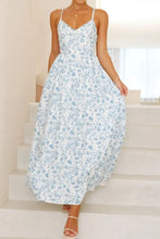 Floral Print Backless Maxi Dress with Bow and Ruched Detailing Maxi Dresses