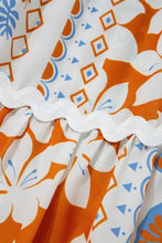 Floral Patchwork Tiered Maxi Dress Casual Dresses