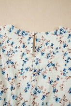 Floral Print Casual Mini Dress in Polyester Casual Dresses