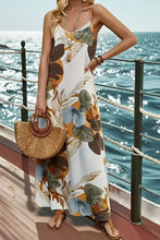 Floral Print Maxi Dress in Polyester Maxi Dresses