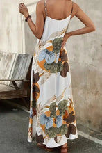 Floral Print Maxi Dress in Polyester Maxi Dresses