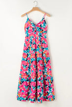 Floral Print Maxi Dress in Polyester Maxi Dresses