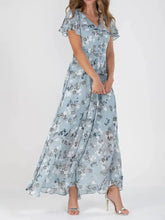 Floral Print Maxi Dress in Polyester Maxi Dresses