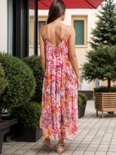 Floral Print Maxi Dress in Polyester with Lining Maxi Dresses