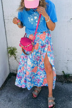 Floral Print Maxi Skirt with Slit for Women Woman Skirts