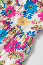 Floral Print Maxi Sundress in Polyester Maxi Dresses