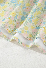 Floral Print Mini Dress Casual 100 Percent Polyester Casual Dresses