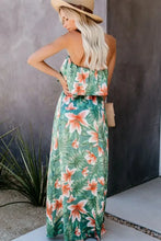 Floral Print Strapless Maxi Dress Maxi Dresses