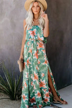 Floral Print Strapless Maxi Dress Maxi Dresses