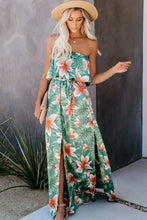 Floral Print Strapless Maxi Dress Maxi Dresses