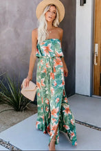 Floral Print Strapless Maxi Dress Maxi Dresses