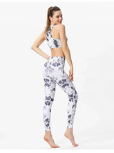 Galaxy Print Leggings with Blue Trim for Women Woman Leggings