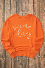 GAME DAY Round Neck Long Sleeve Sweatshirt Woman Sweatshirts