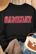 GAME DAY Round Neck Long Sleeve Sweatshirt Woman Sweatshirts