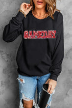 GAME DAY Round Neck Long Sleeve Sweatshirt Woman Sweatshirts