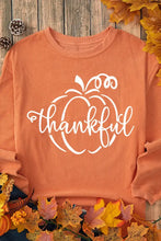 Graphic Round Neck Long Sleeve Sweatshirt Woman Sweatshirts