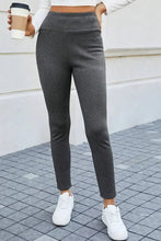Gray High-Waisted Stretch Leggings for Women Dark Gray Woman Leggings