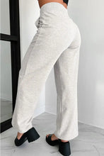 Gray High-Waisted Wide-Leg Sweatpants for Women Woman Leggings