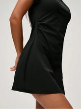 Gray Short Sleeve Athletic Mini Dress for Women Casual Dresses