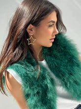 18K Gold-Plated Moon & Star Dangle Earrings Earrings