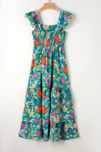 Green Floral Tiered Maxi Dress Maxi Dresses