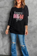 HAPPY NEW YEAR Round Neck Sweatshirt Woman Sweatshirts