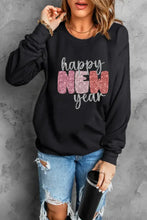 HAPPY NEW YEAR Round Neck Sweatshirt Woman Sweatshirts