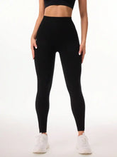 High Waisted Black Leggings with Pocket Black Woman Leggings