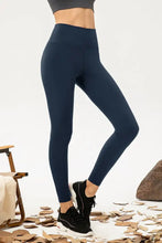 High Waisted Navy Blue Athletic Leggings for Women Woman Leggings