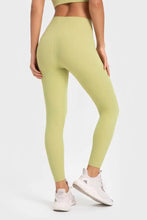 Highly Stretchy Light Green Ribbed Athletic Leggings for Women Woman Leggings