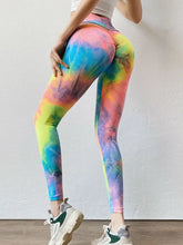 Highly Stretchy Tie Dye Leggings Basic Style Tumble Dry Low Woman Leggings