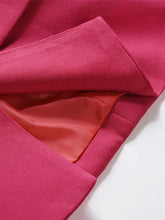 Lapel Collar Long Sleeve Blazer Woman Outerwear