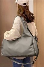 Large Oxford Cloth Travel Bag and Nylon Shoulder Bags for Women Gray One Size Travel Bags
