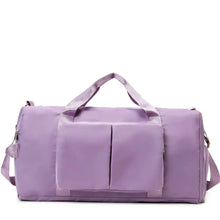 Large Oxford Cloth Travel Duffel Bag with Pink Accents Travel Bags