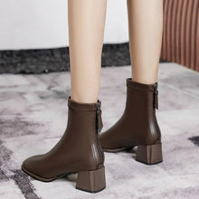 Leather Ankle Boots for Women in Black and Brown Premium Leather Coffee Brown Woman Boots