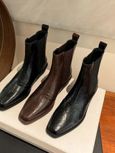 Leather Chelsea Boots for Women in Brown and Black Woman Boots