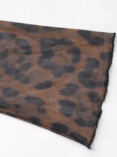 Leopard Print Lace Mesh Bodysuit for Women Woman Bodysuits
