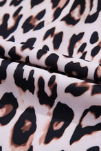 Leopard Print Puff Sleeve Mini Dress Casual Dresses