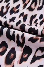 Leopard Print Puff Sleeve Mini Dress Casual Dresses