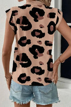 Leopard Print Sleeveless Top for Women Woman T Shirts