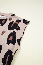 Leopard Print Sleeveless Top for Women Woman T Shirts