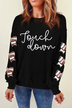 Letter Graphic Bow Long Sleeve Sweatshirt Woman Sweatshirts