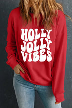 Letter Graphic Round Neck Long Sleeve Sweatshirt Woman Sweatshirts