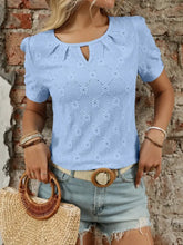 Light Blue Diamond Pattern Knit Blouse for Women Light Blue Woman T Shirts