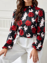 Long Sleeve Floral Print Blouse for Women Woman T Shirts