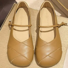 Mary Jane Flats and Loafers for Women in White and Tan Leather Tan Woman Loafers