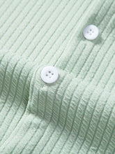 Men's Mint Green Corduroy Short Sleeve Shirt and Shorts Set Mens Sets
