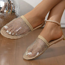 Women's Mesh Slip-On Sandals and Rhinestone Mules Collection Woman Loafers