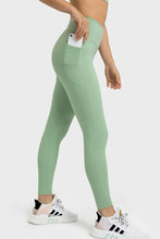 Mint Green High Stretch Leggings with Side Pocket for Women Woman Leggings