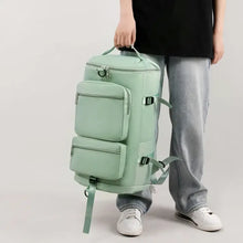 Mint Green Oxford Duffel Backpack Large Travel Bag Neon Green One Size Travel Bags